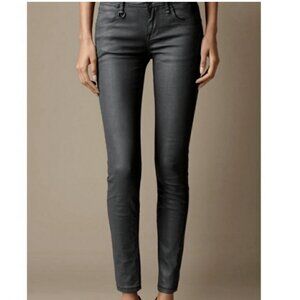 BURBERRY BRIT Westbourne Faux Leather Skinny Ankle Size 25 PreOwned